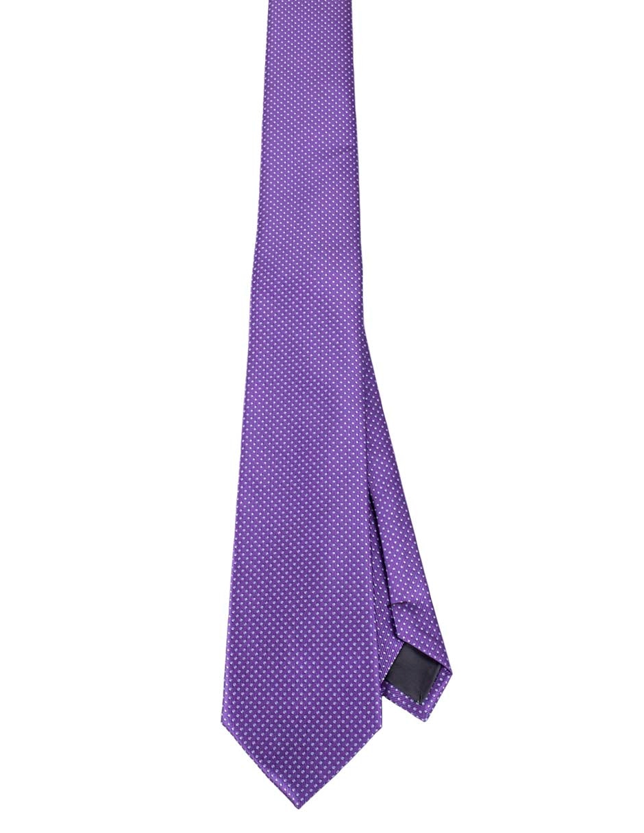Corbata regular estampado lunares para hombre 1