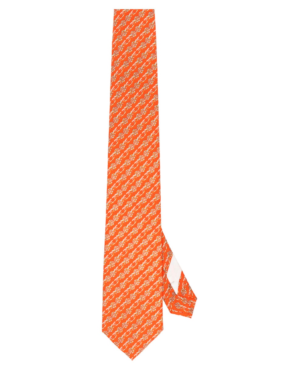 Corbata regular de seda para hombre