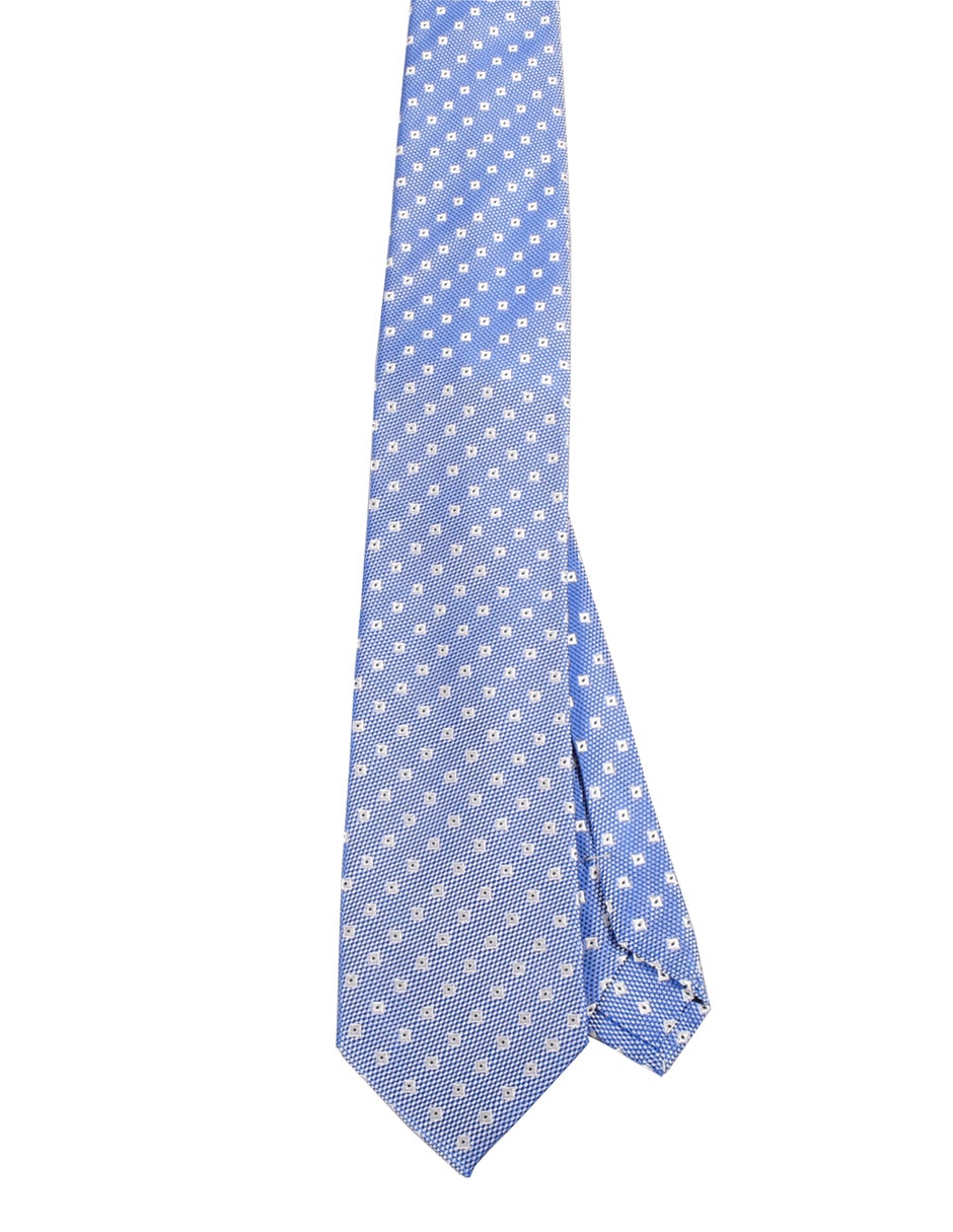 Corbata regular de seda estampado a cuadros para hombre