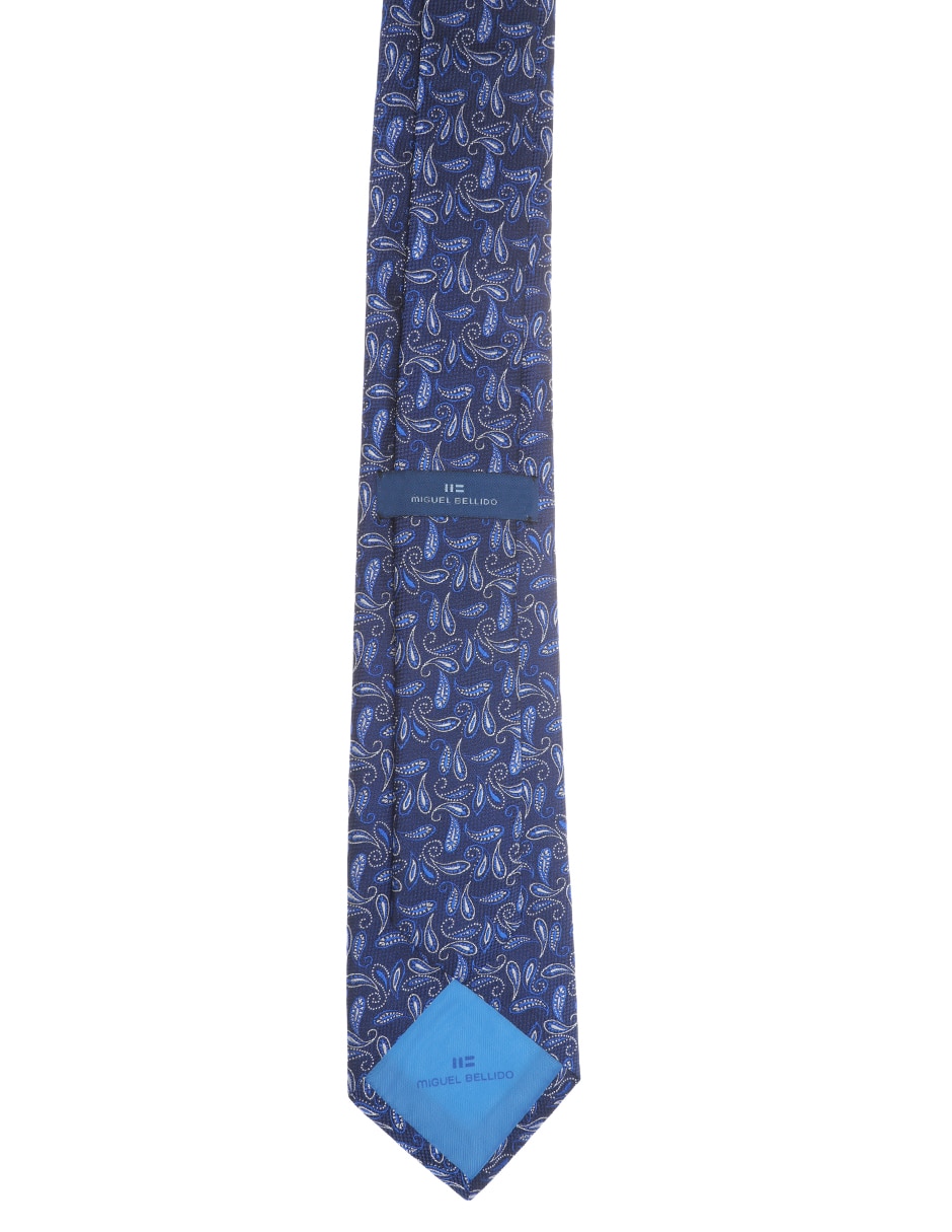 Corbata regular de seda estampada para hombre 2