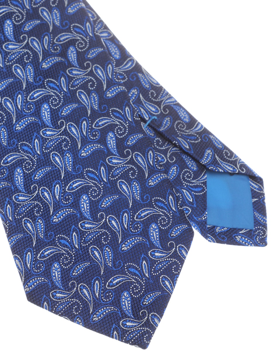 Corbata regular de seda estampada para hombre 3