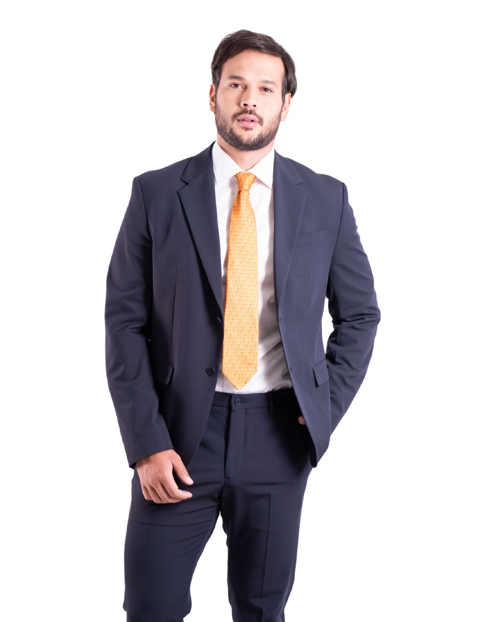 Corbata regular de seda estampado gráfico para hombre 2