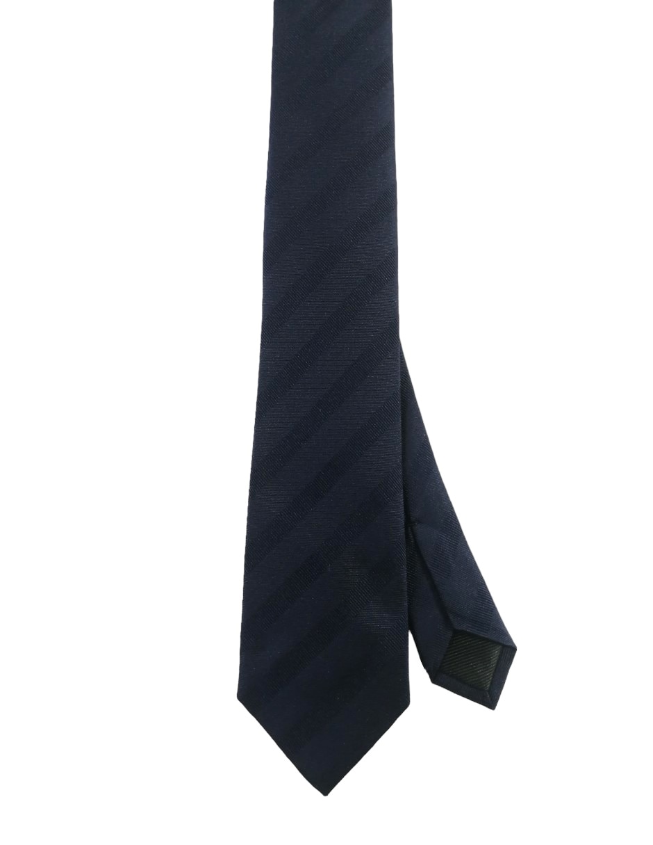 Corbata DKNY regular de seda estampado a rayas para hombre 1
