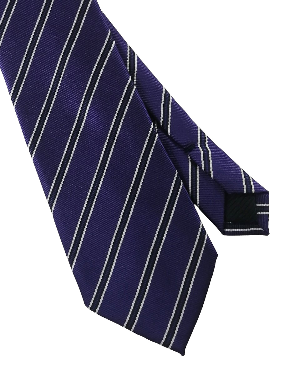 Corbata regular estampado a rayas para hombre 3