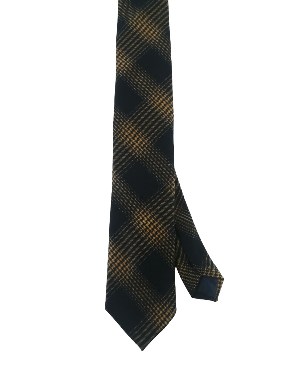 Corbata regular estampado a cuadros para hombre 1