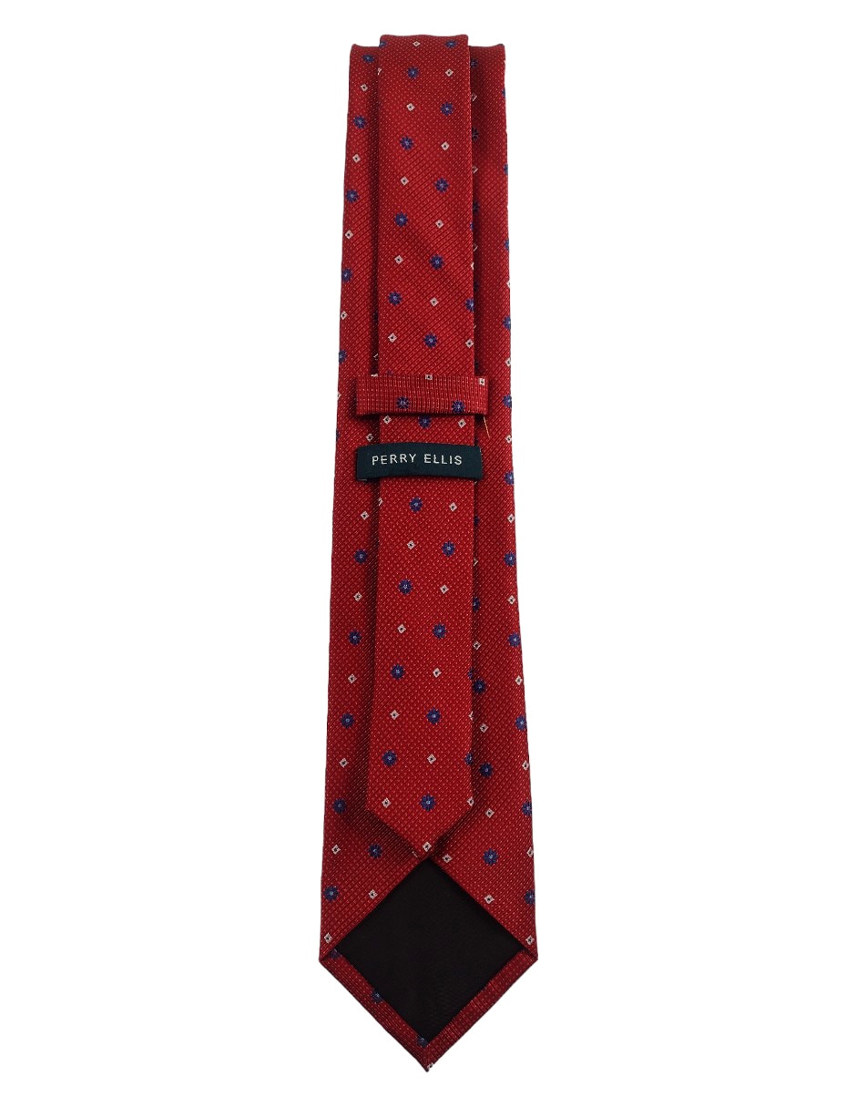 Corbata regular de seda estampado microprint para hombre 3