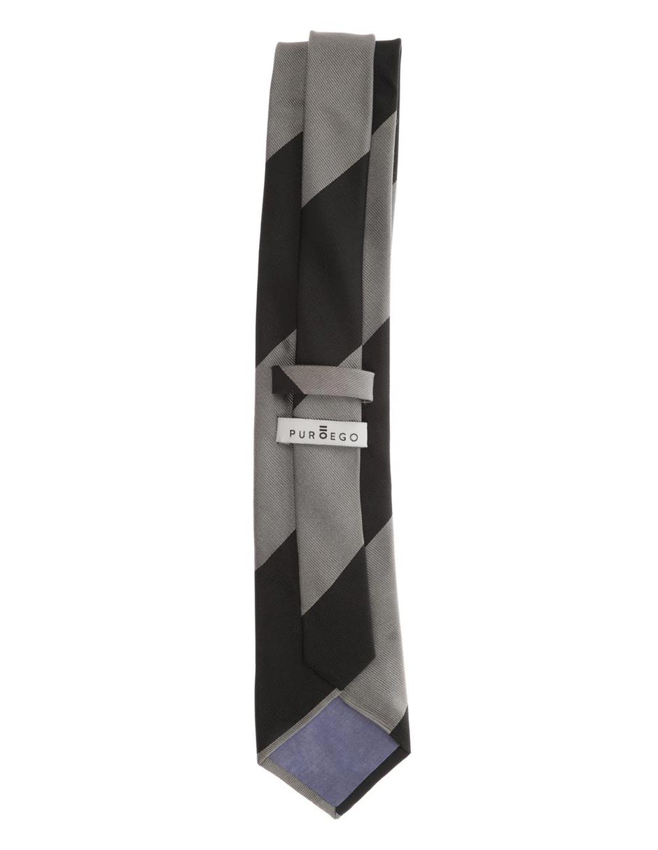 Corbata regular estampado a rayas para hombre