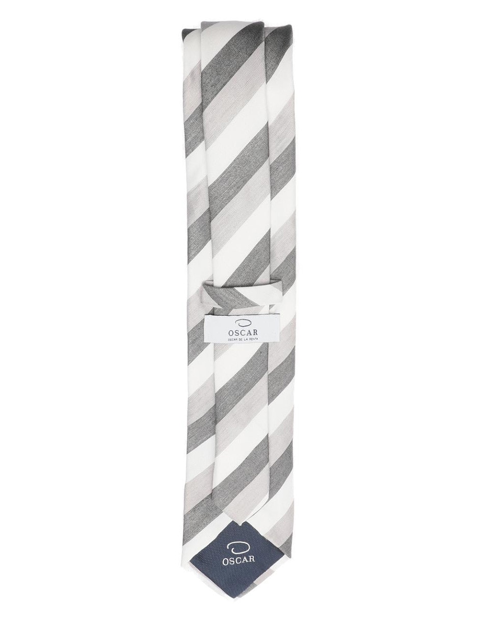 Corbata regular estampado a rayas para hombre 2