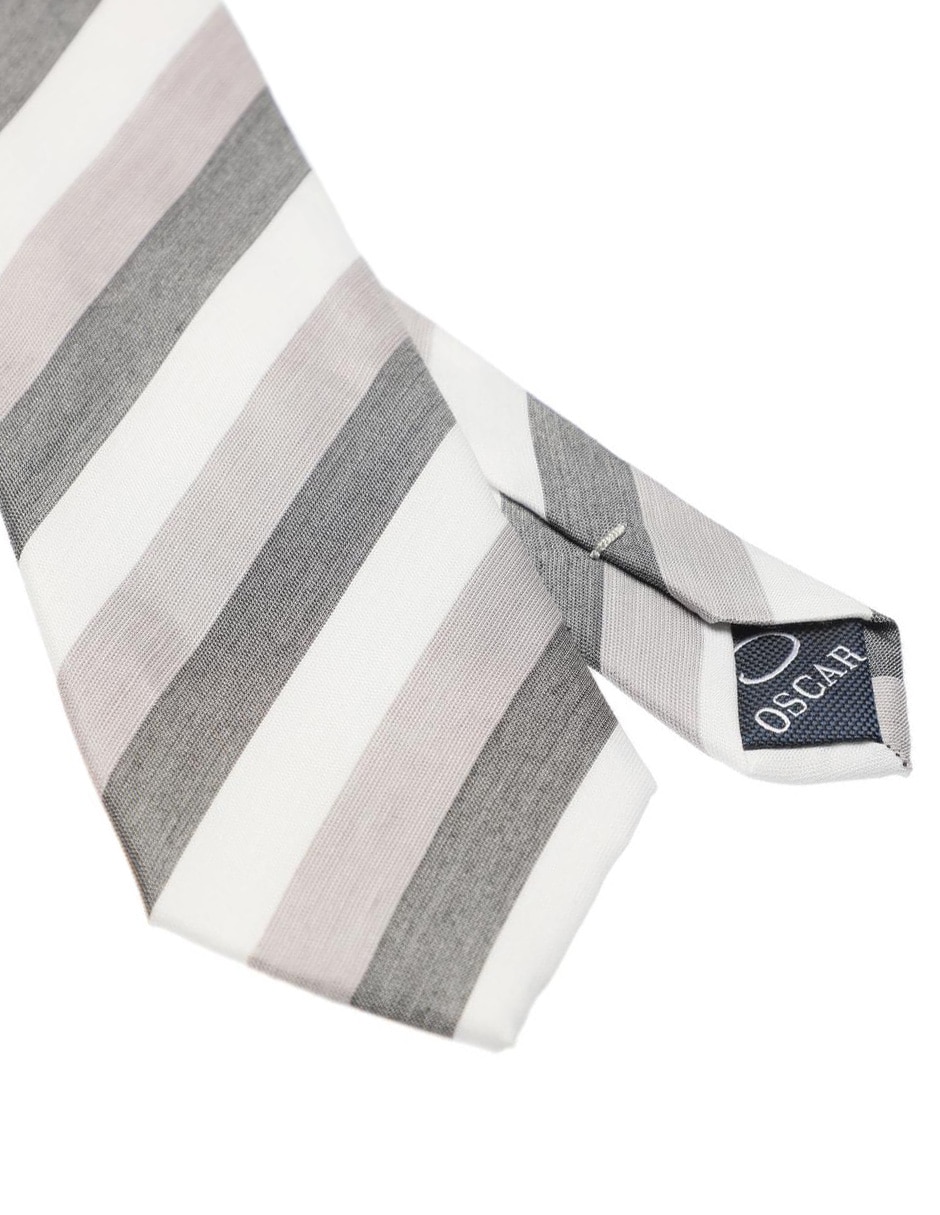 Corbata regular estampado a rayas para hombre 3