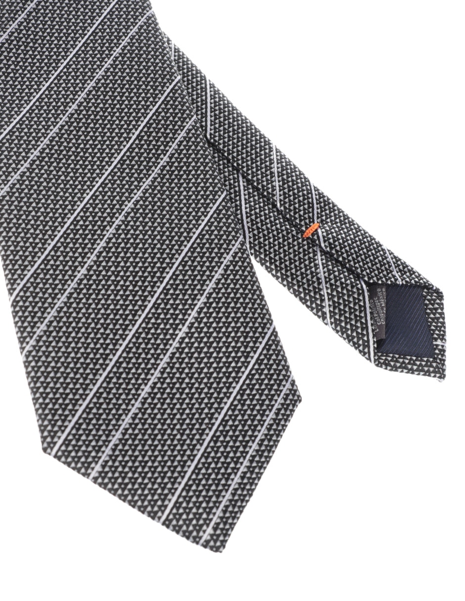 Corbata regular estampada a rayas para hombre 3