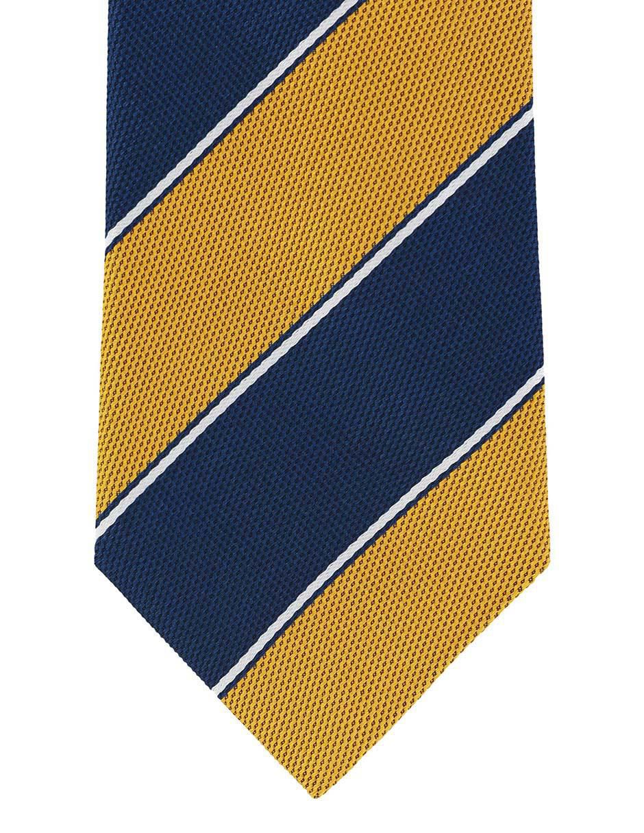 Corbata clásica de seda estampado a rayas para hombre