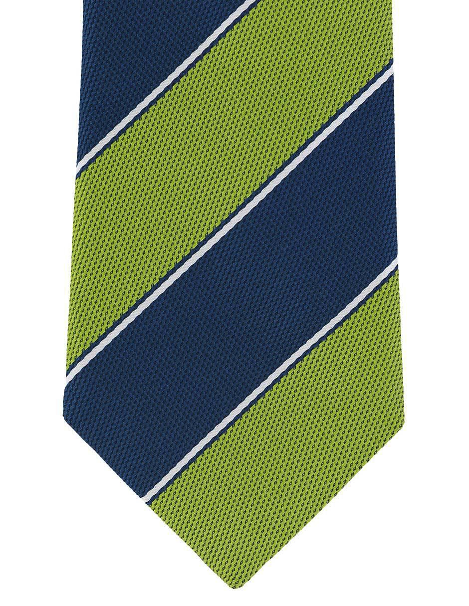 Corbata clásica de seda estampado a rayas para hombre