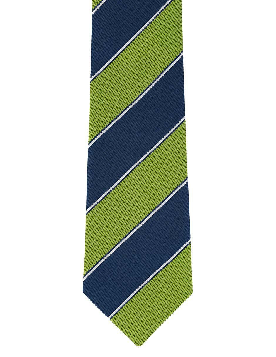 Corbata clásica de seda estampado a rayas para hombre 2