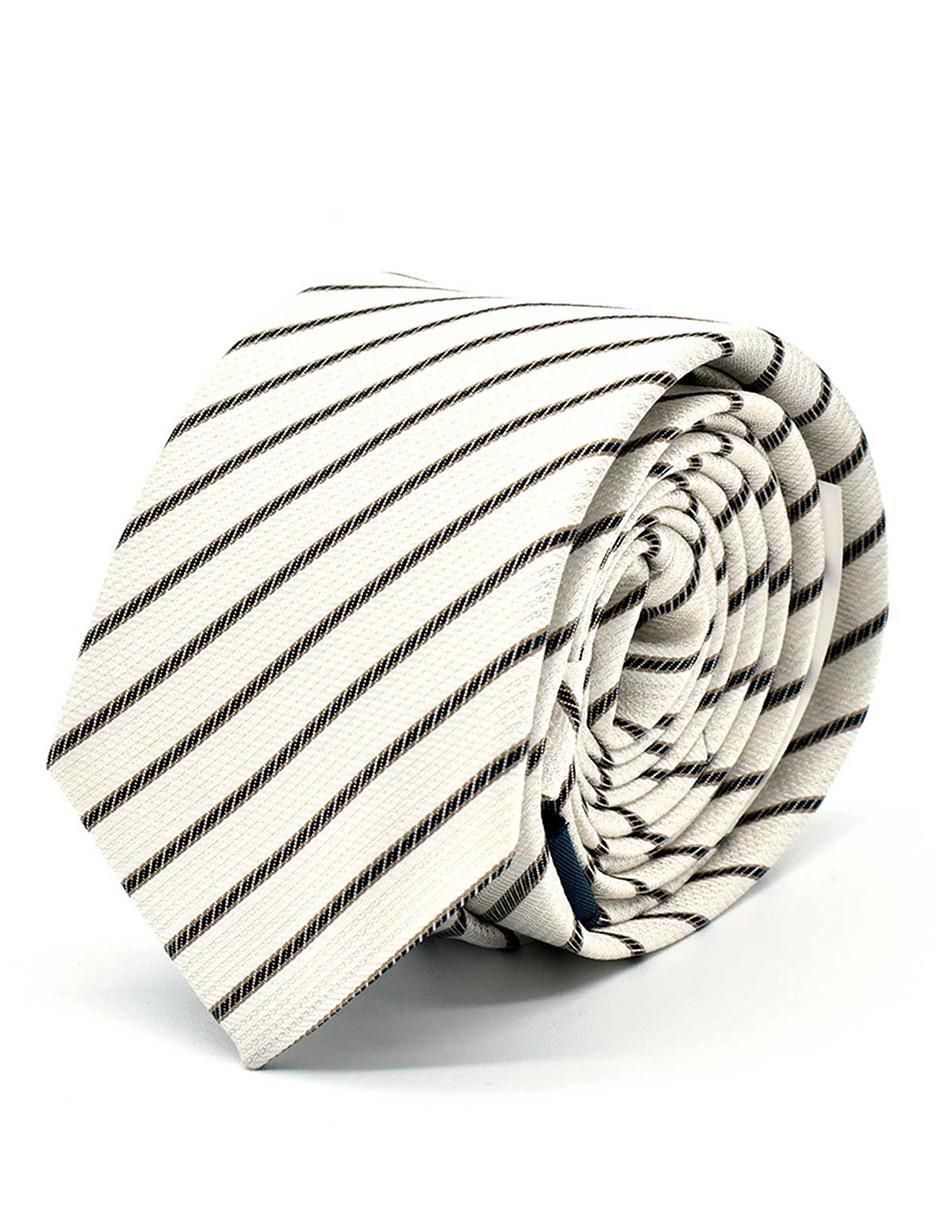 Corbata regular estampado a rayas para hombre 2