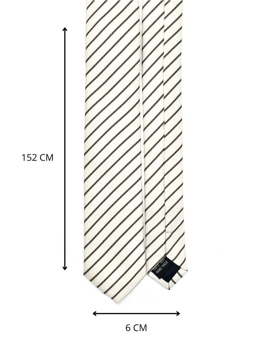 Corbata regular estampado a rayas para hombre 4