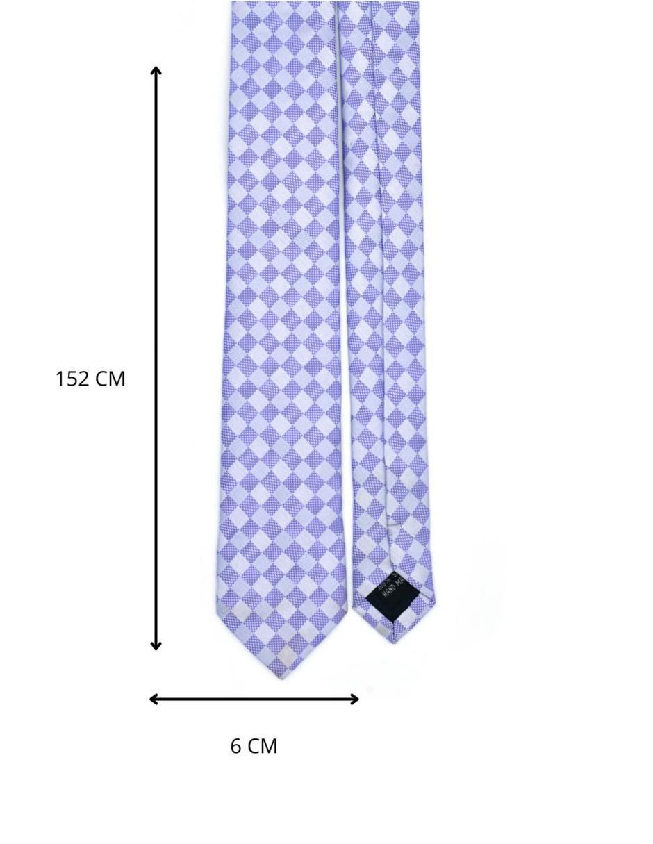 Corbata regular estampado a cuadros para hombre 3