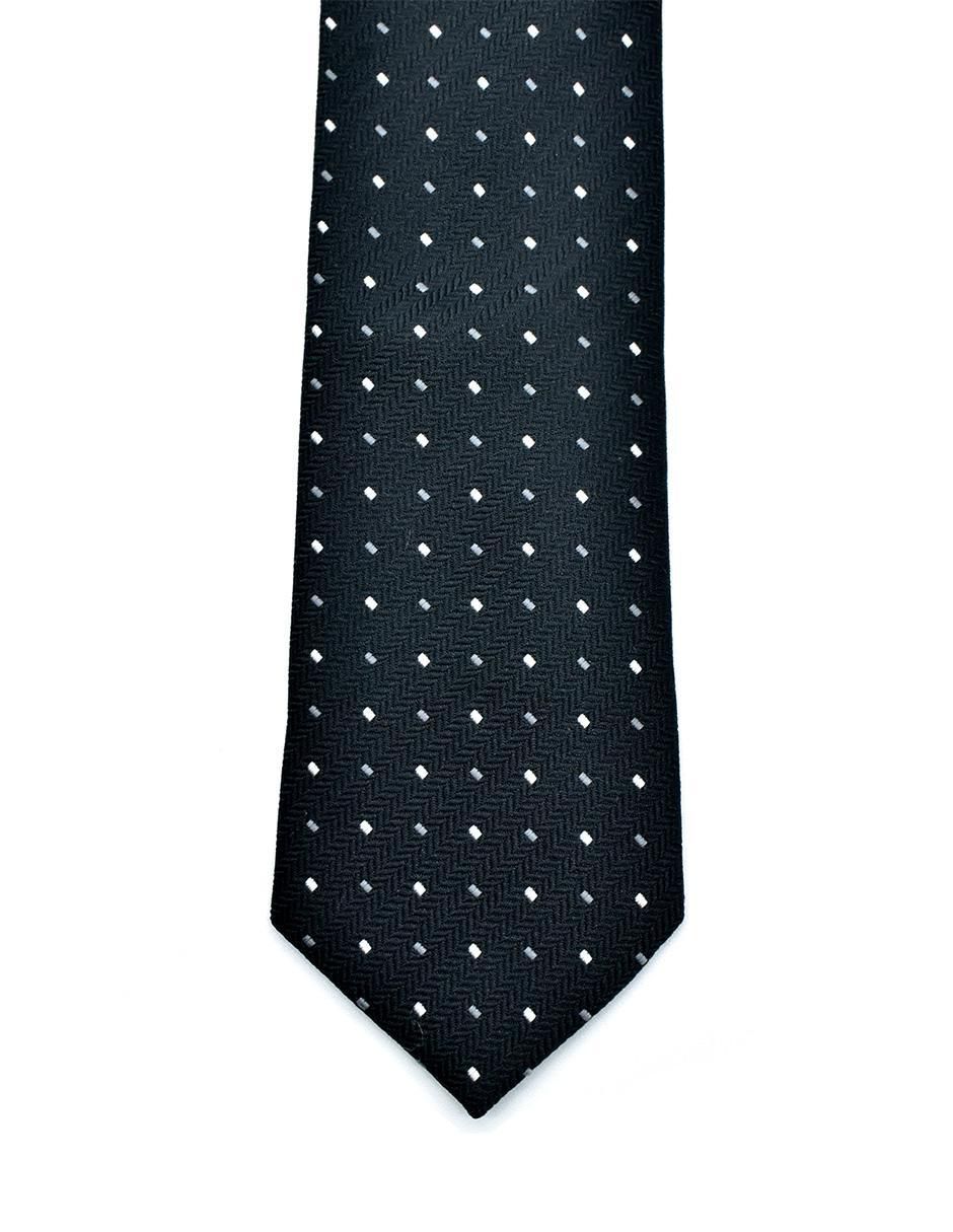 Corbata regular estampado lunares para hombre 2