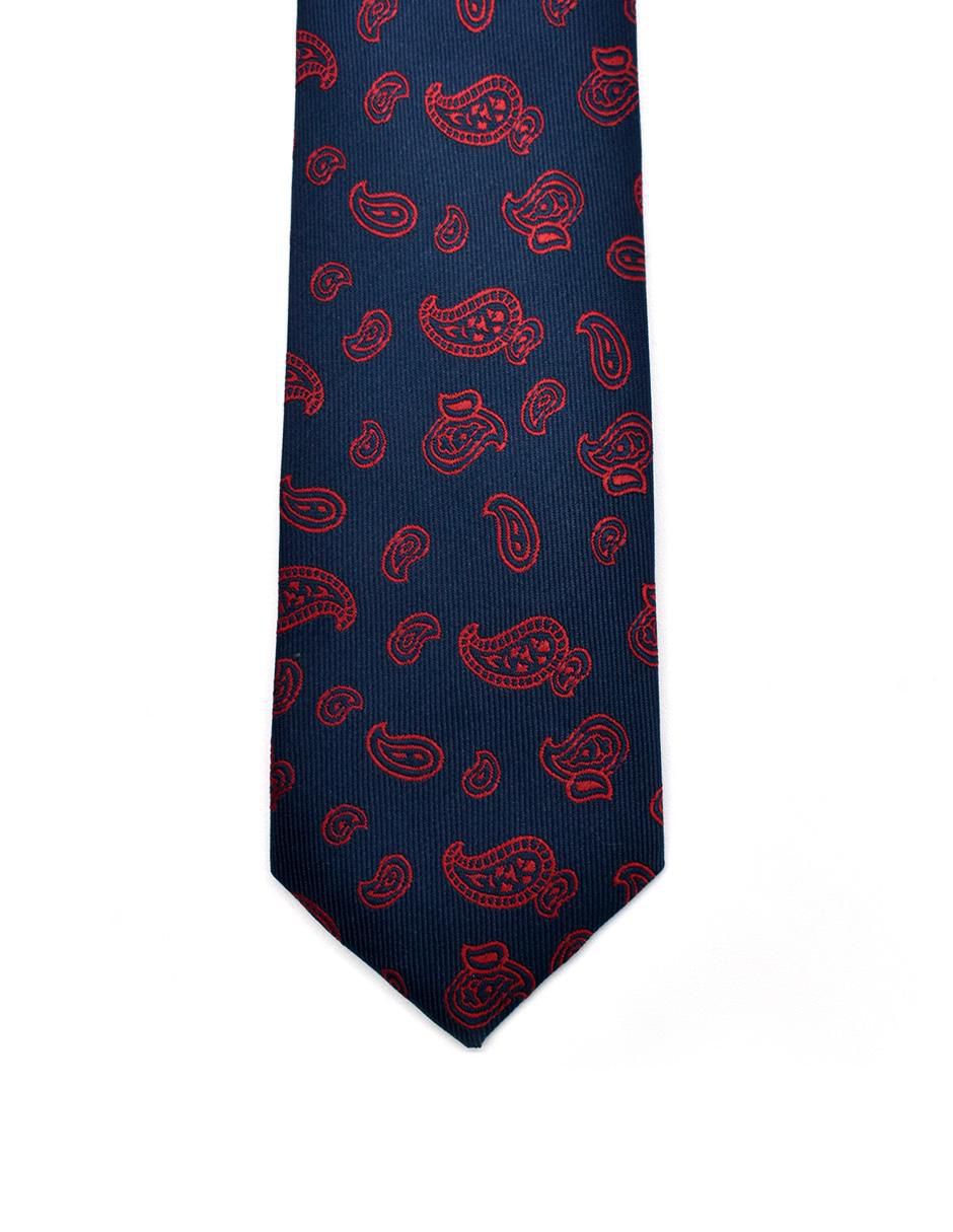 Corbata regular estampado abstracto para hombre 2