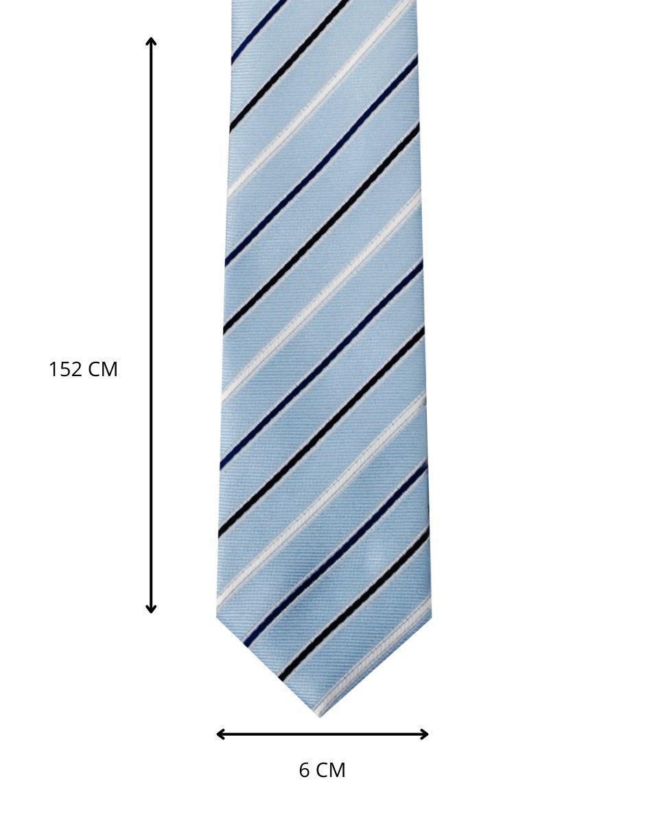 Corbata regular estampado a rayas para hombre 4