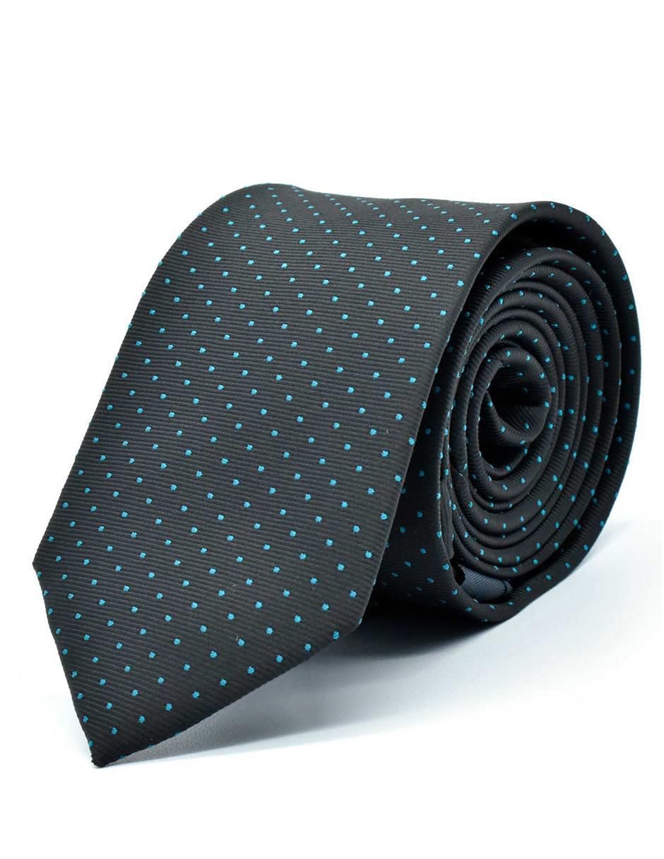 Corbata U.S. Polo Assn regular de seda estampado lunares para hombre 2
