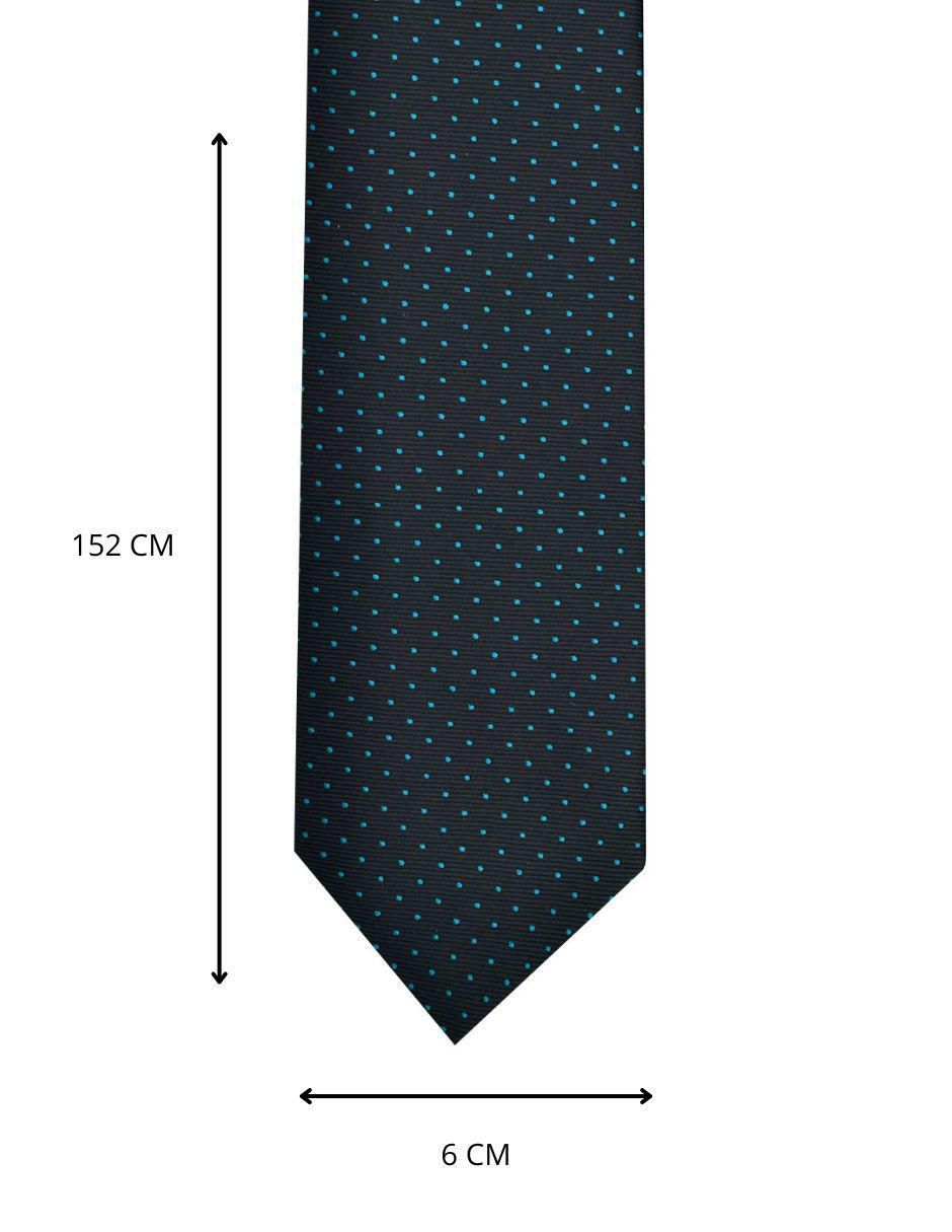 Corbata U.S. Polo Assn regular de seda estampado lunares para hombre 4