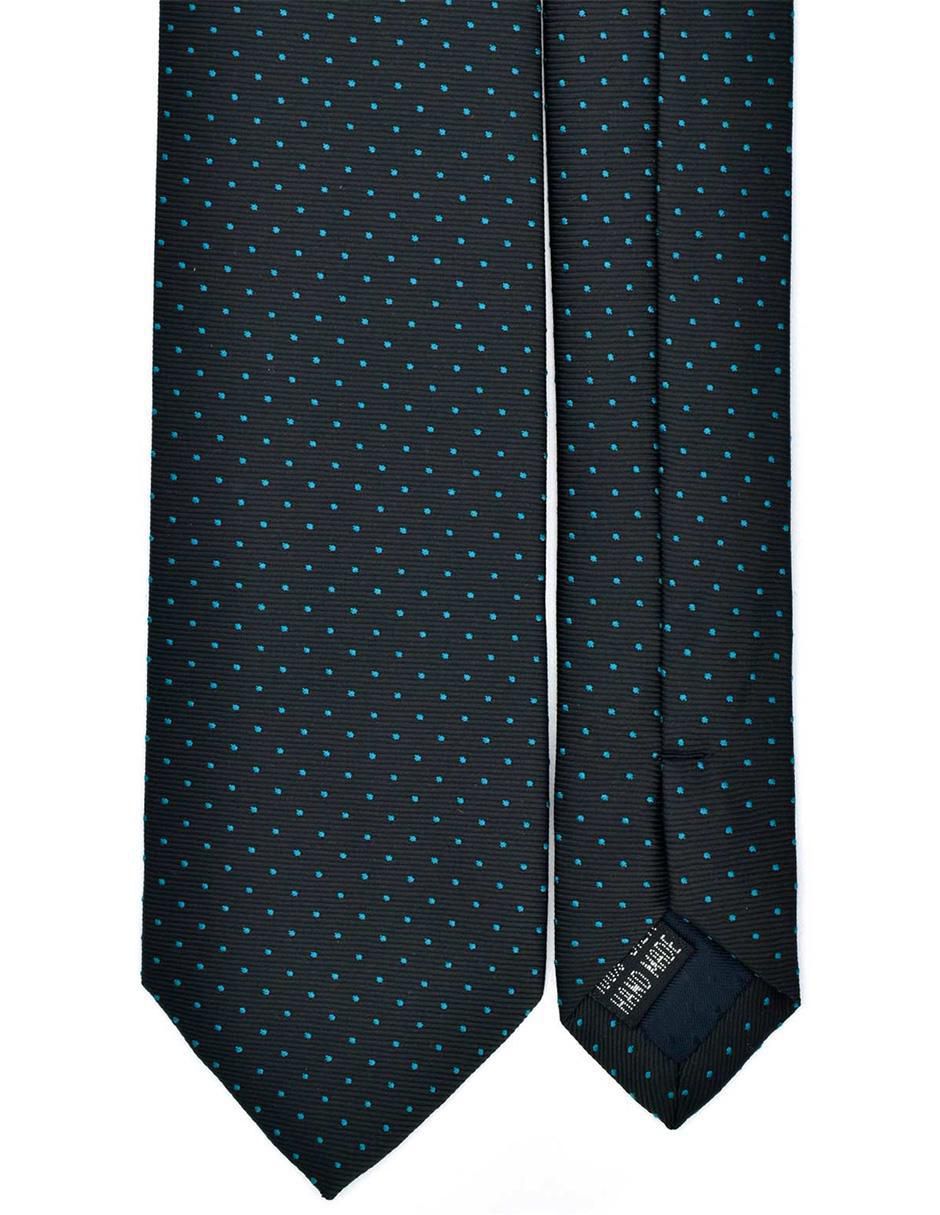 Corbata U.S. Polo Assn regular de seda estampado lunares para hombre 3
