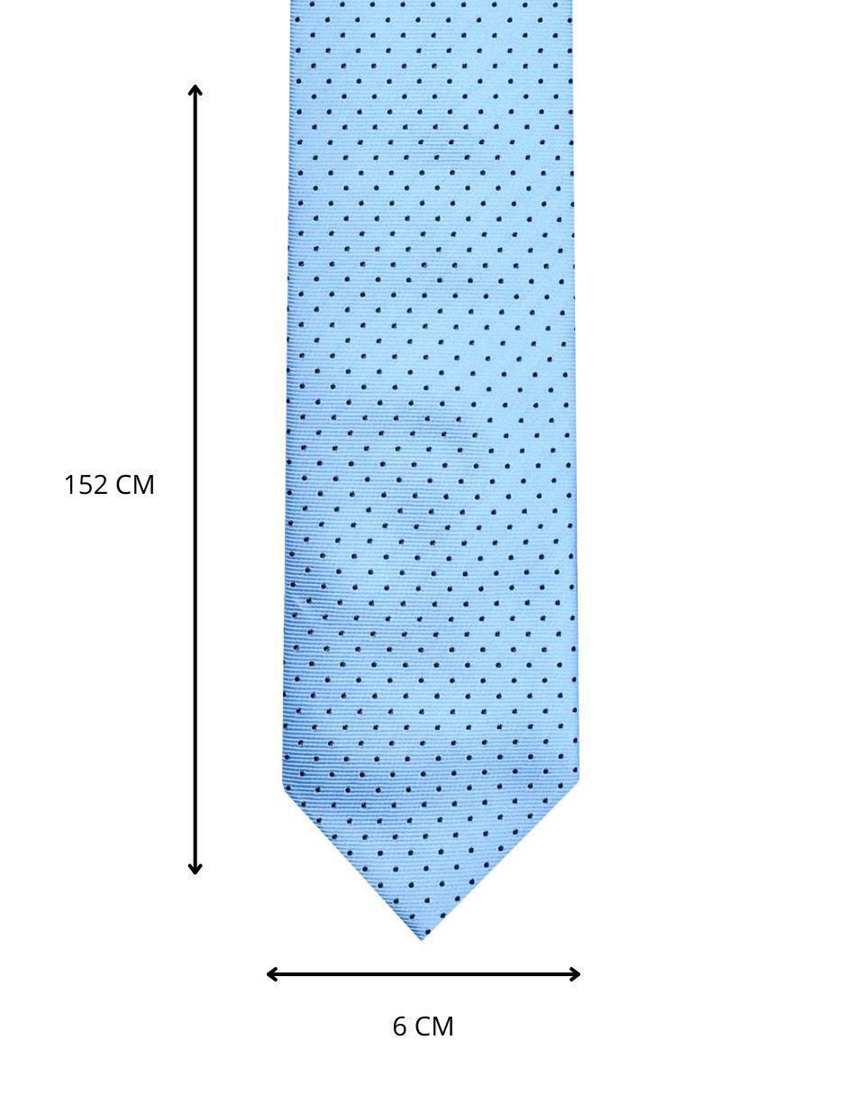 Corbata U.S. Polo Assn regular de seda estampado lunares para hombre 4
