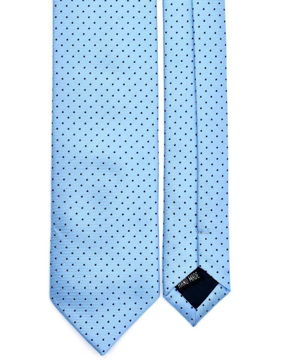 Corbata U.S. Polo Assn regular de seda estampado lunares para hombre 3