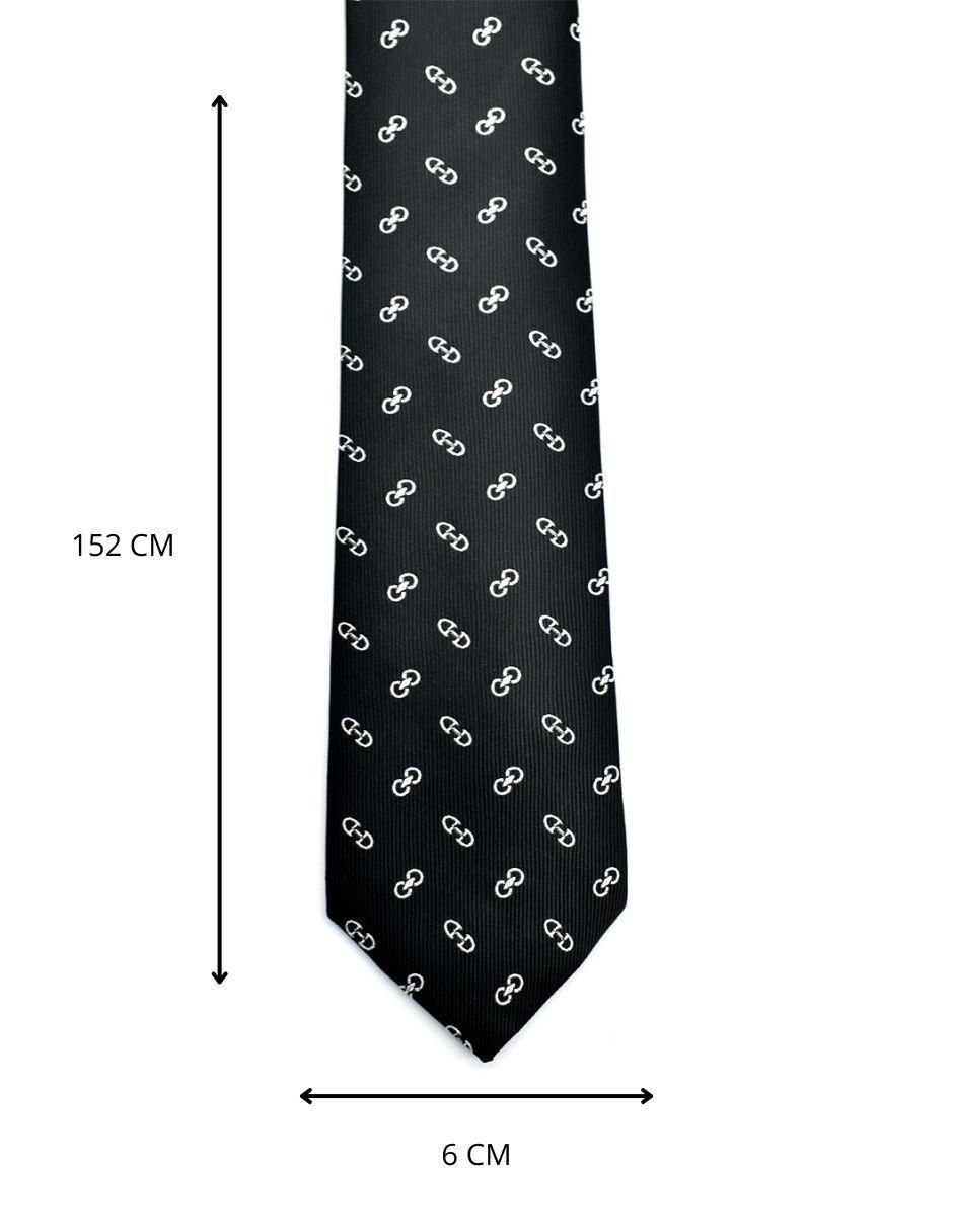 Corbata U.S. Polo Assn regular de seda estampada para hombre 4