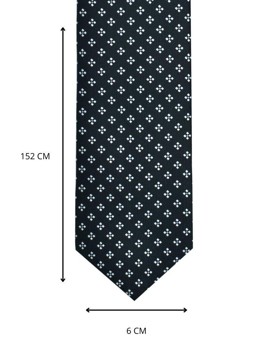 Corbata U.S. Polo Assn regular de seda estampada para hombre 4