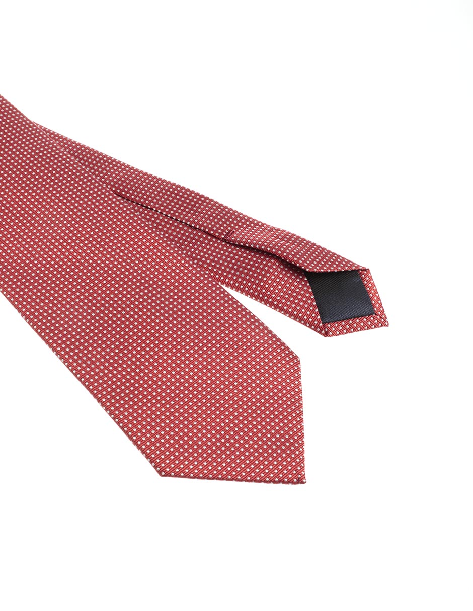 Corbata regular de seda estampado lunares para hombre 3