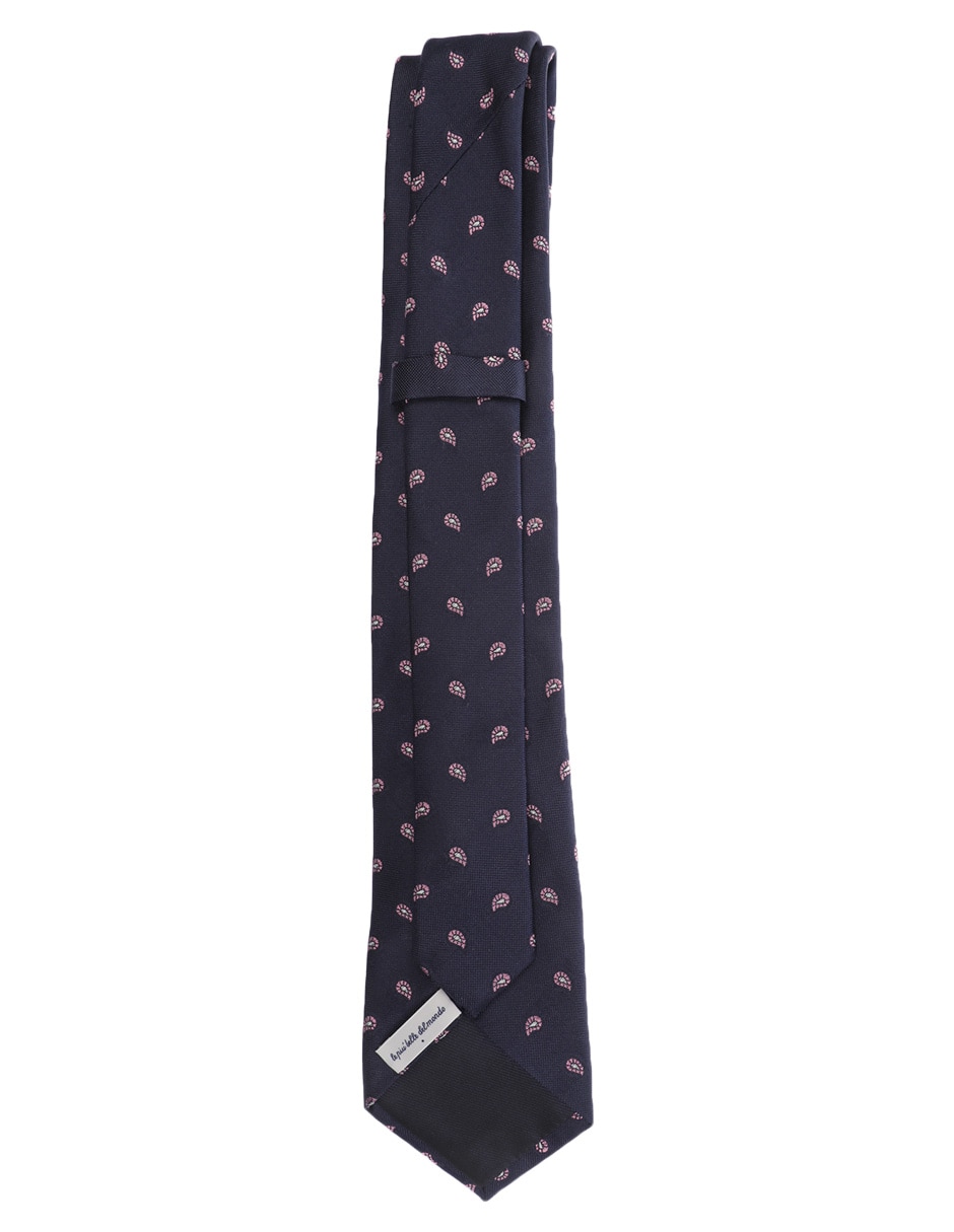 Corbata regular de seda estampado paisley para hombre 2
