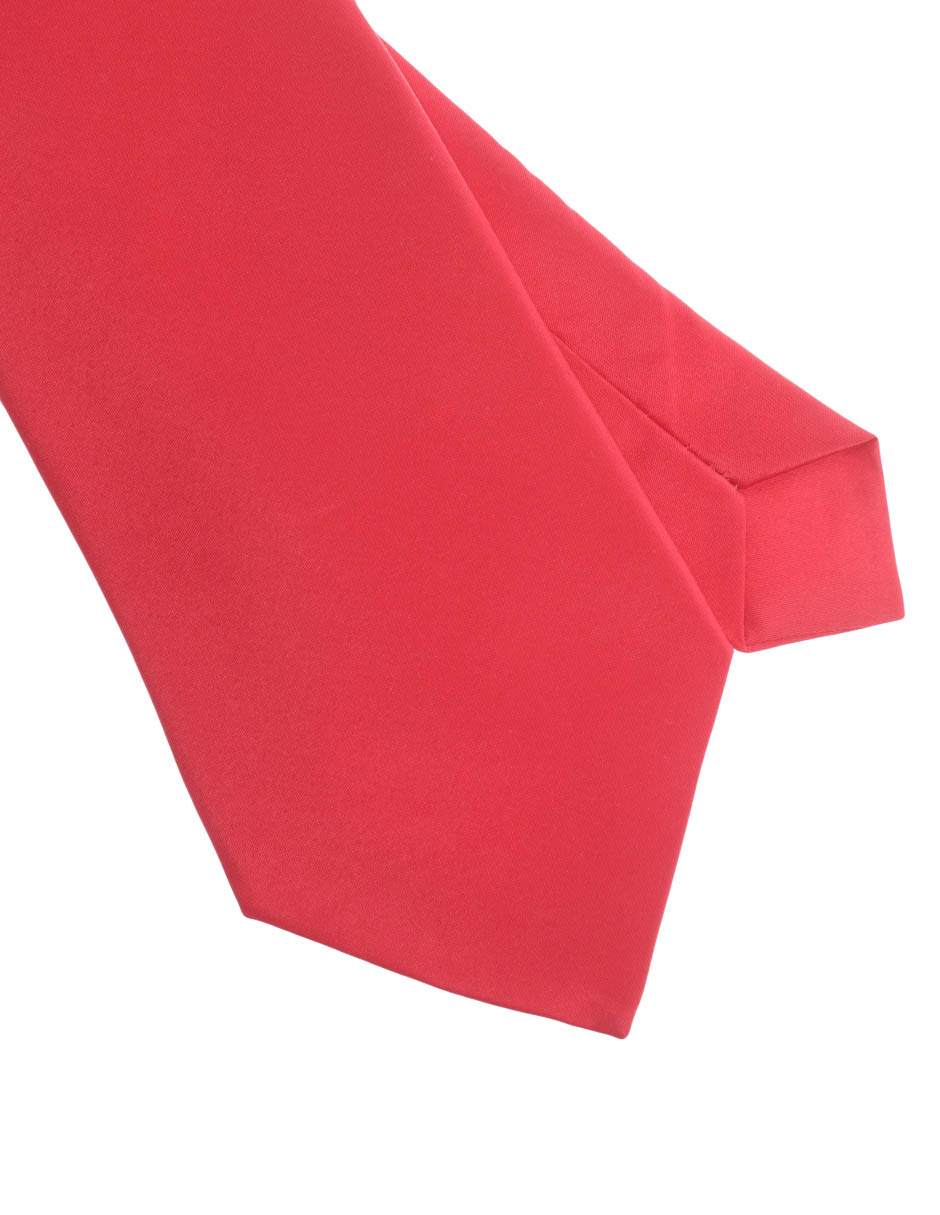 CORBATA R STREET LISO POLIÉSTER, ROJO