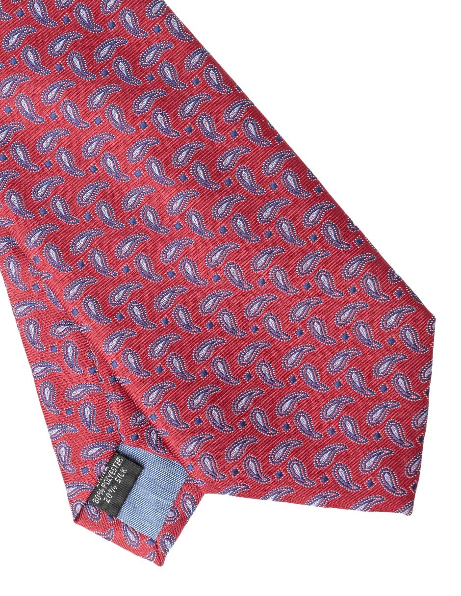 Corbata regular estampado paisley para hombre 3