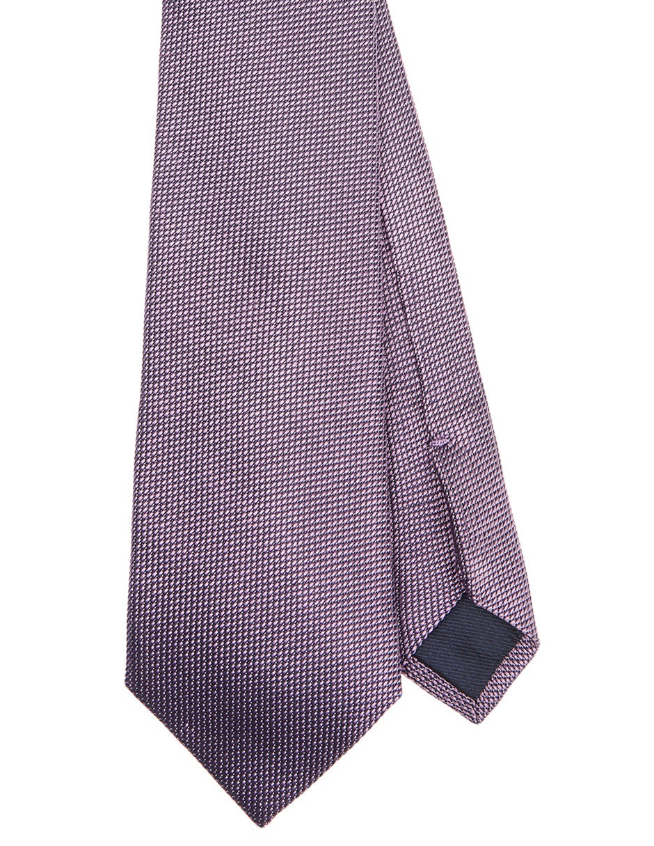 Corbata regular de seda estampada para hombre