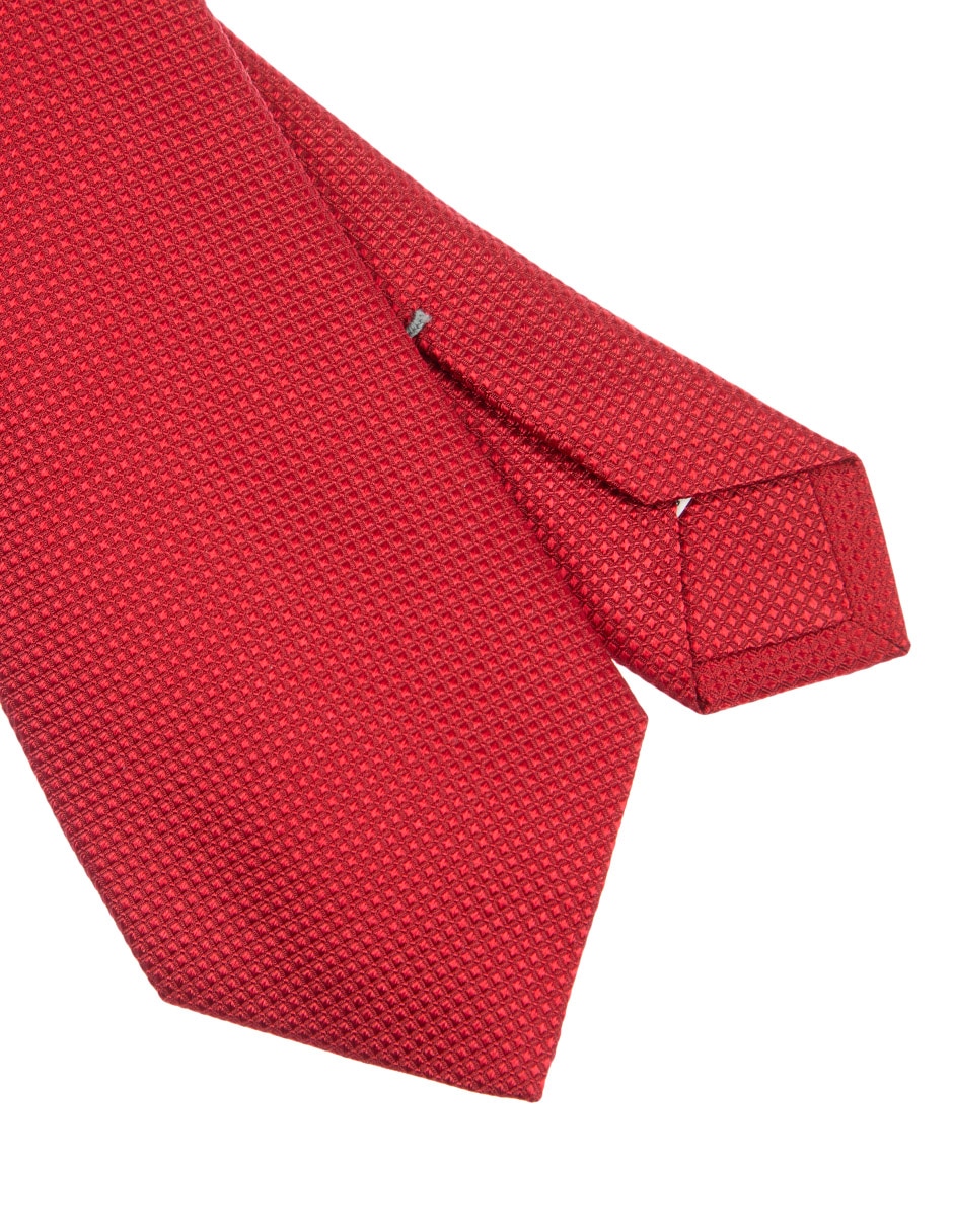 Corbata regular de seda a cuadros para hombre 3
