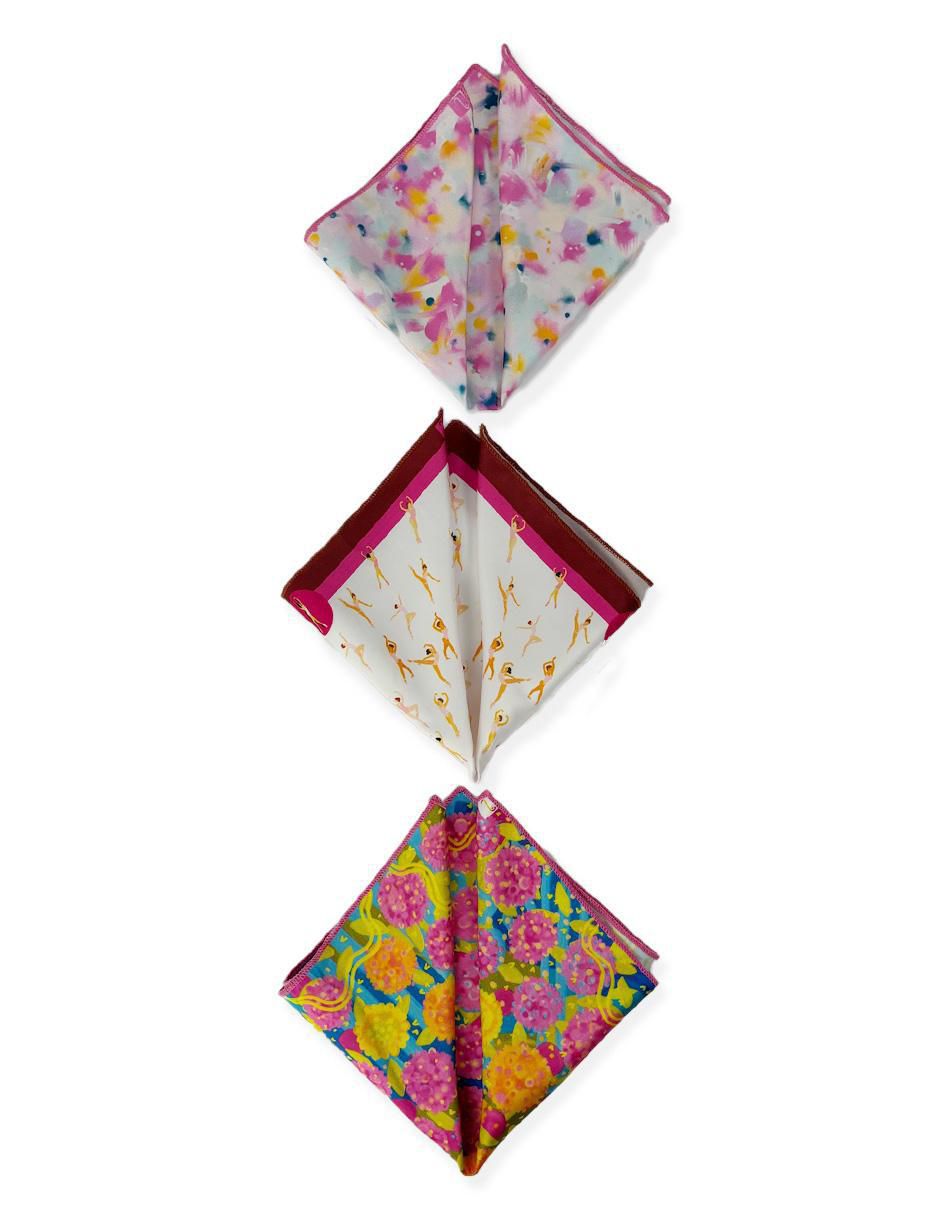 Set pañuelos de satín