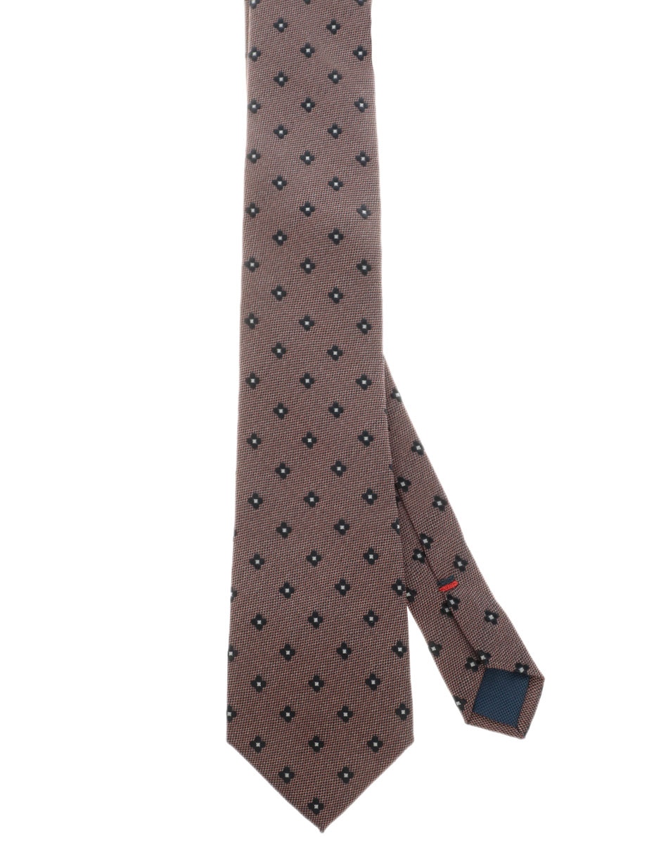 Corbata regular estampado floral para hombre 1