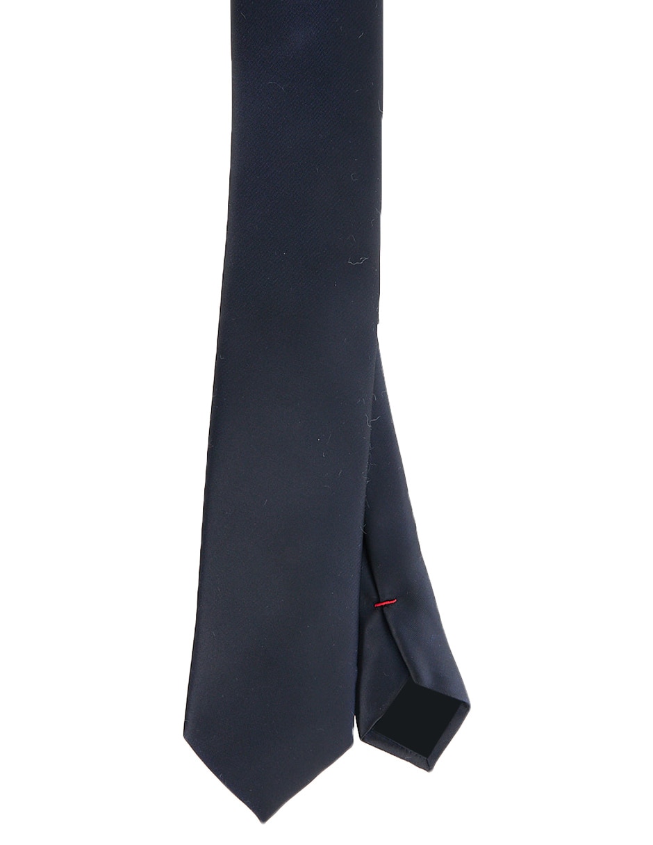 Corbata slim de seda liso para hombre