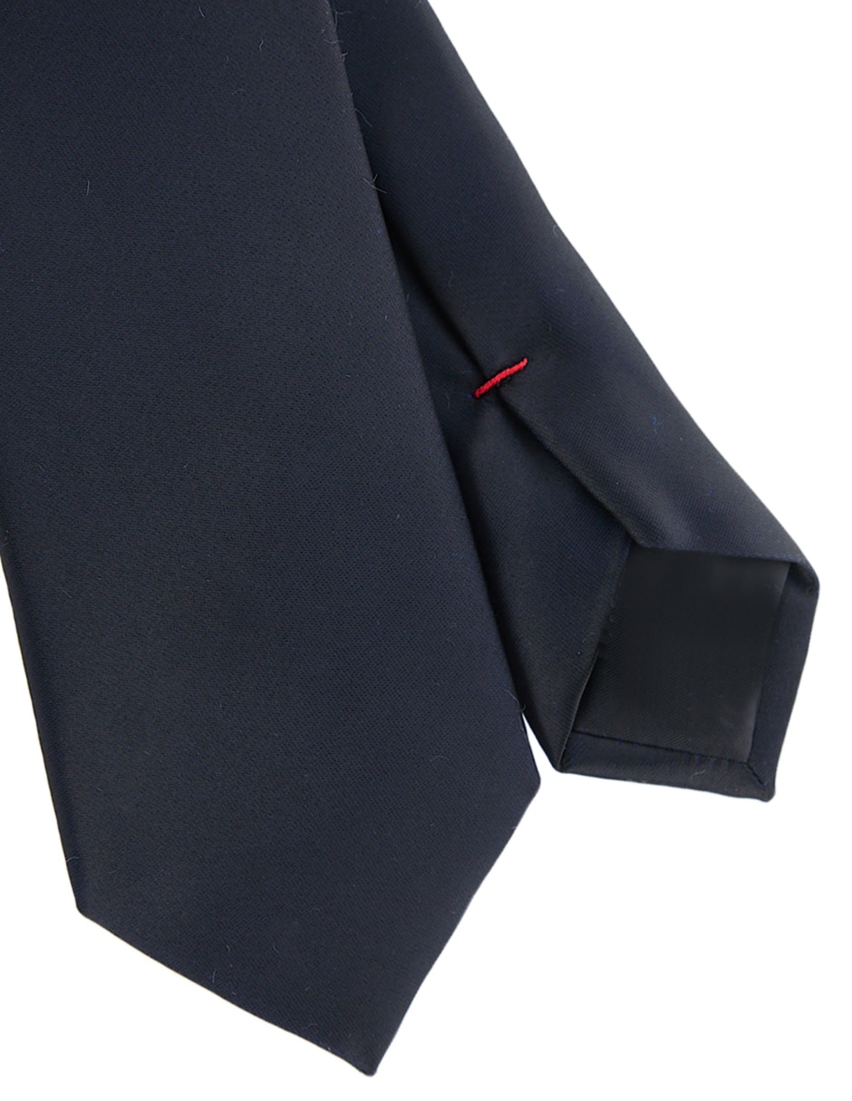 Corbata slim de seda liso para hombre 3