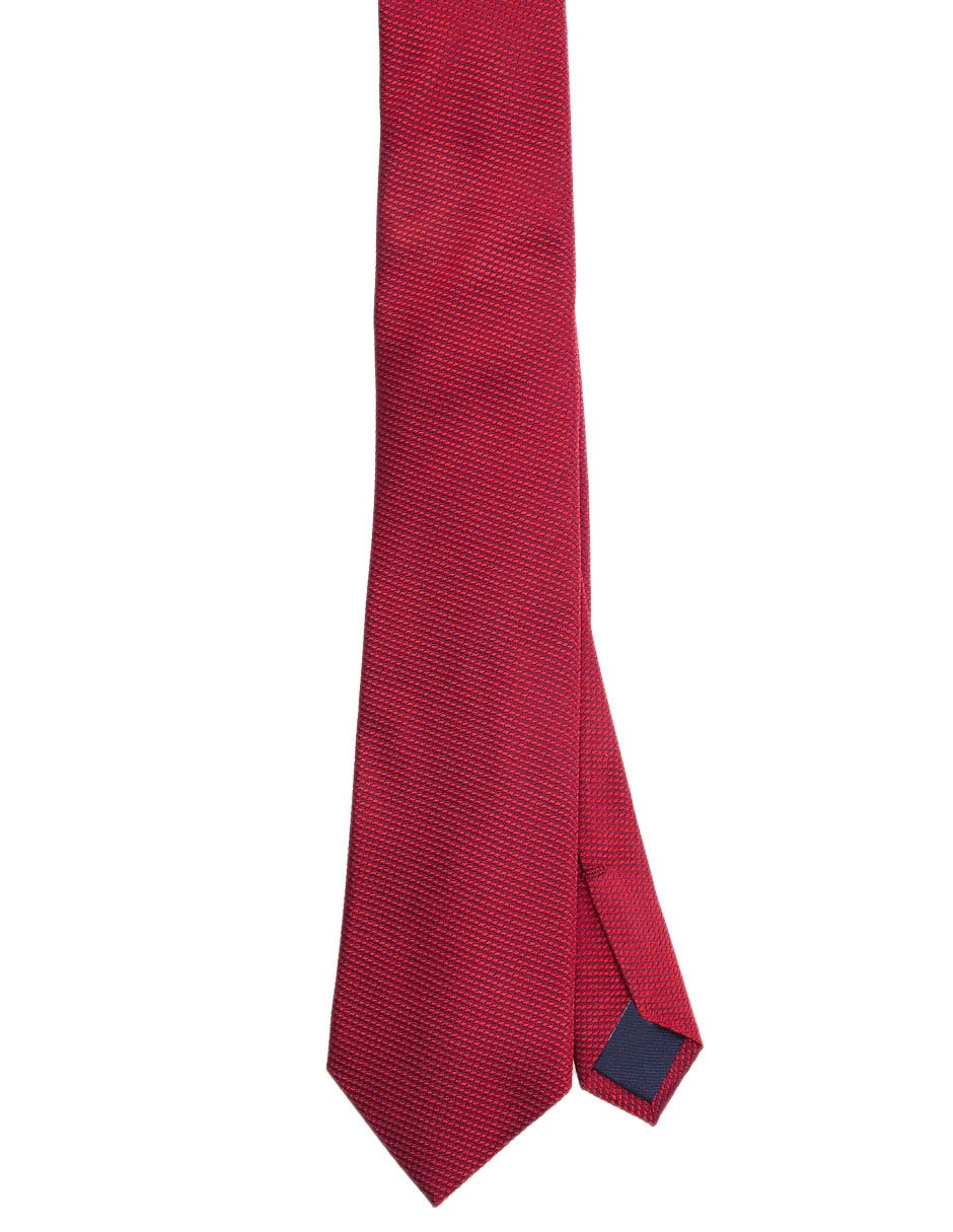 Corbata regular de seda estampado jacquard para hombre