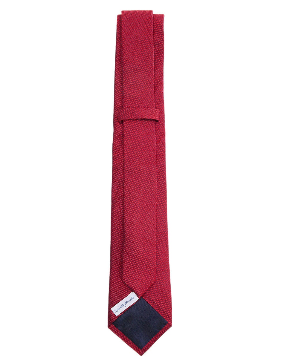 Corbata regular de seda estampado jacquard para hombre 2