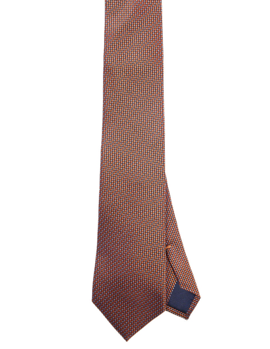 CORBATA SCAPPINO GRÁFICO SEDA, NARANJA