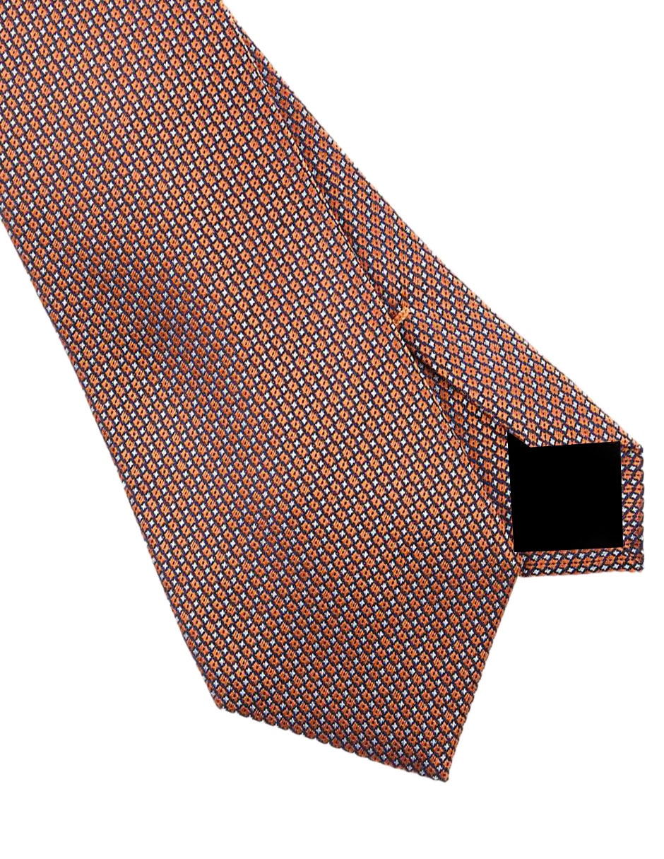 CORBATA SCAPPINO GRÁFICO SEDA, NARANJA