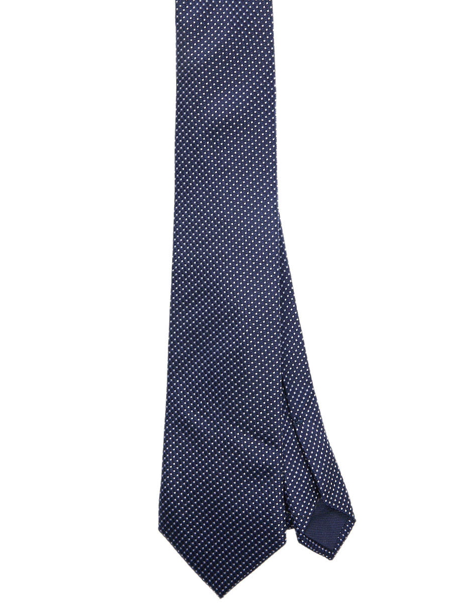Corbata regular de seda estampada para hombre