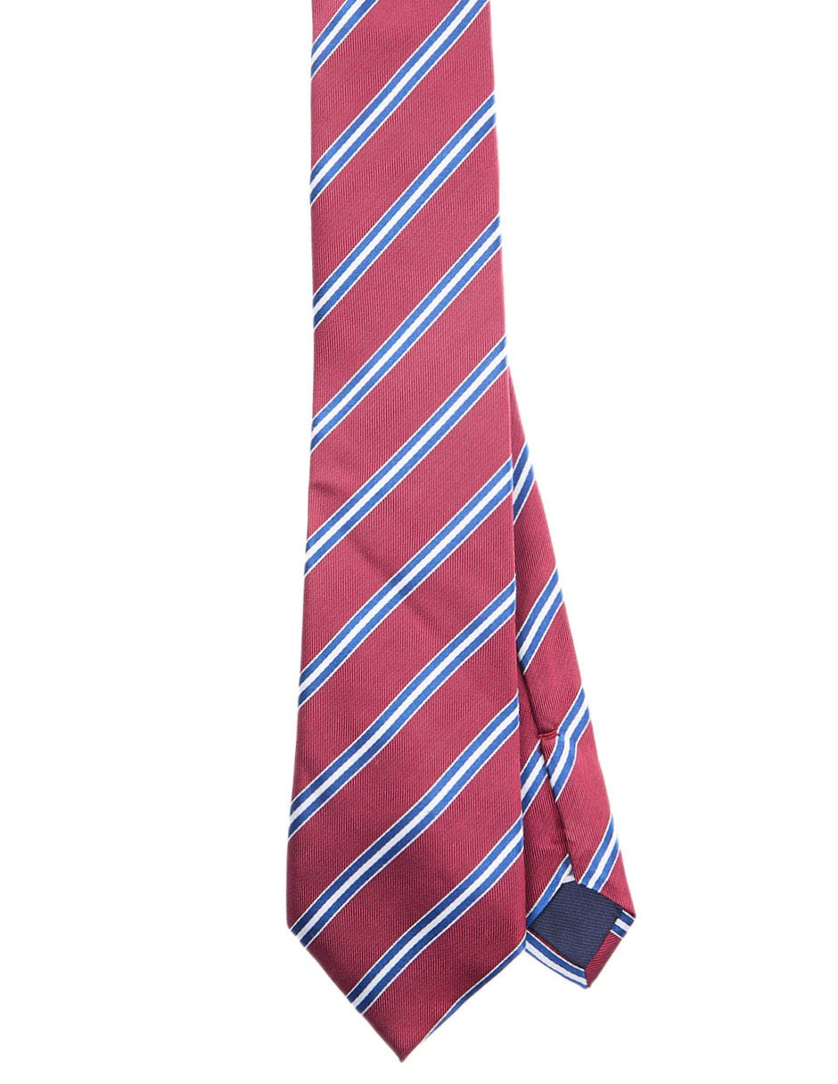 Corbata regular de seda estampado a rayas para hombre Corbata regular de seda estampado a rayas para hombre