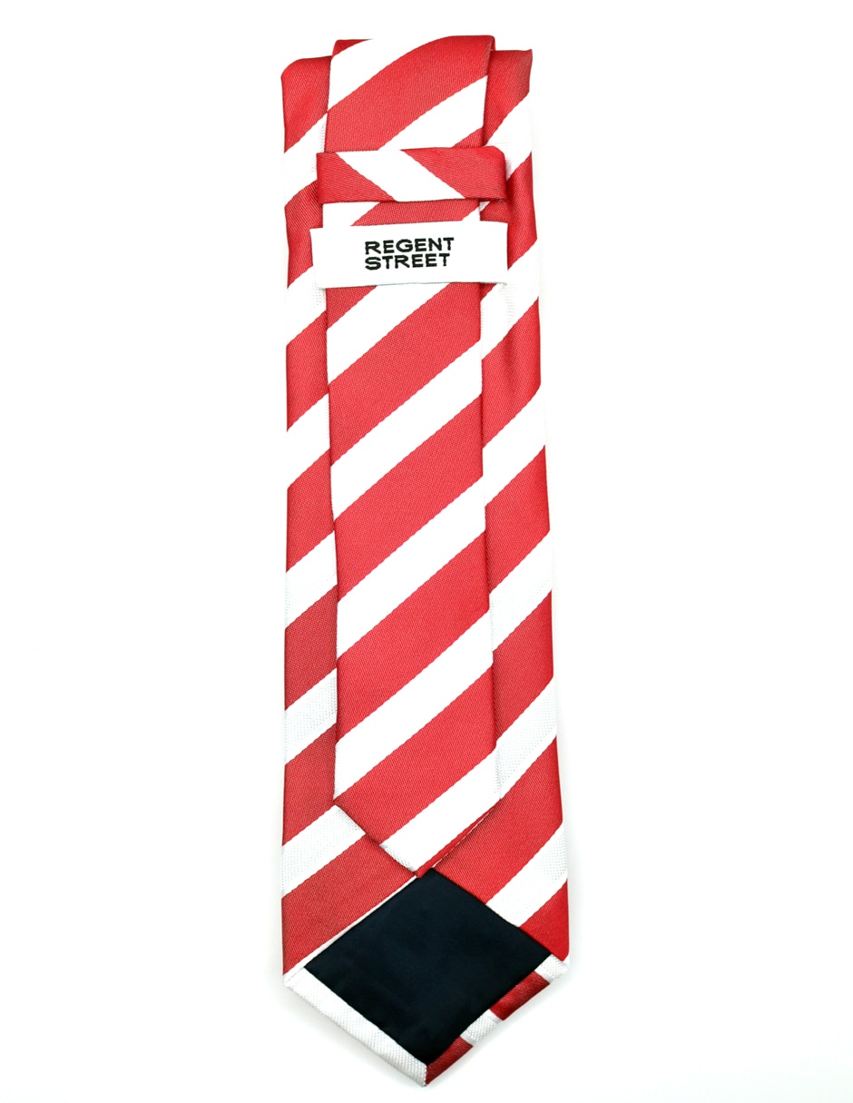 Corbata regular estampado a rayas para hombre 2