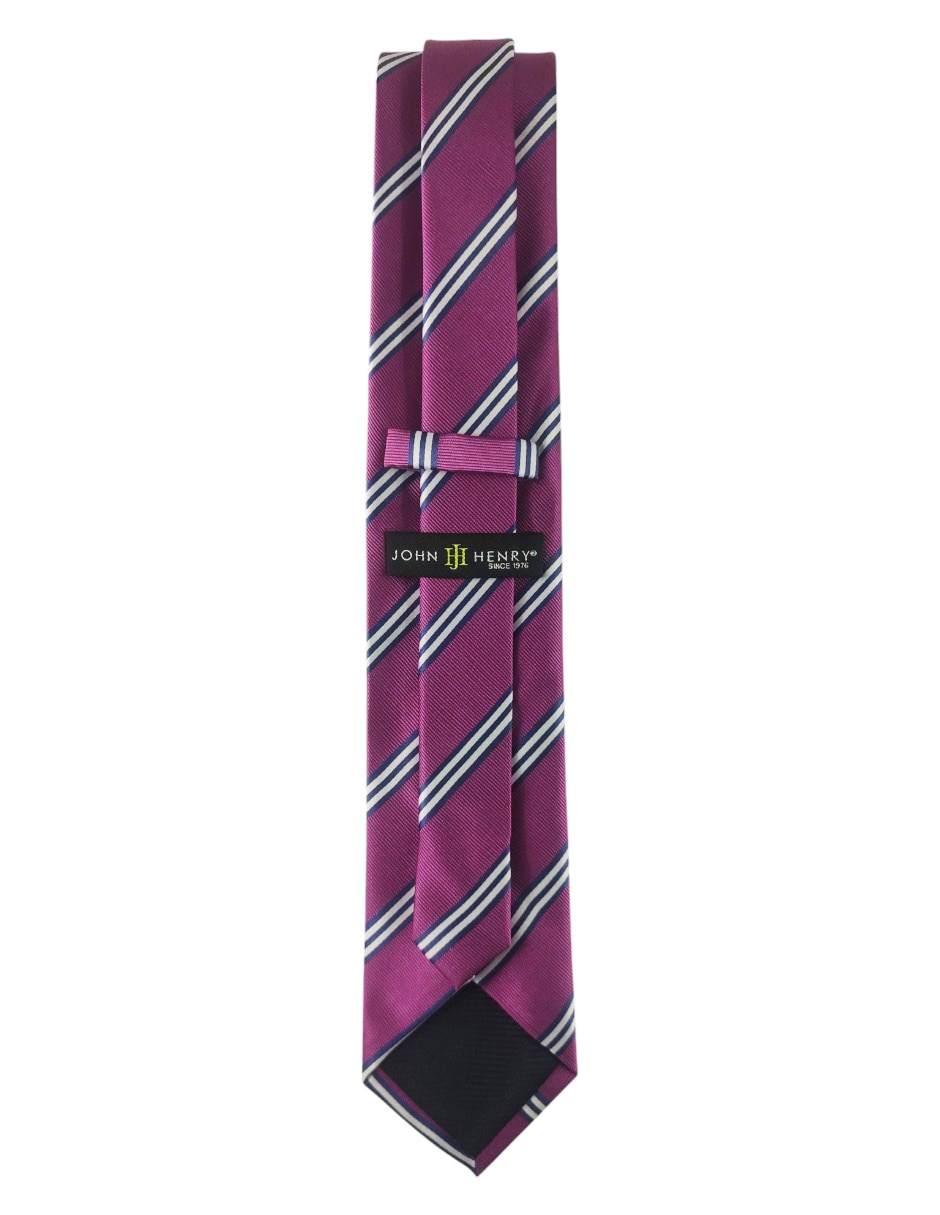 Corbata regular estampado a rayas para hombre 2