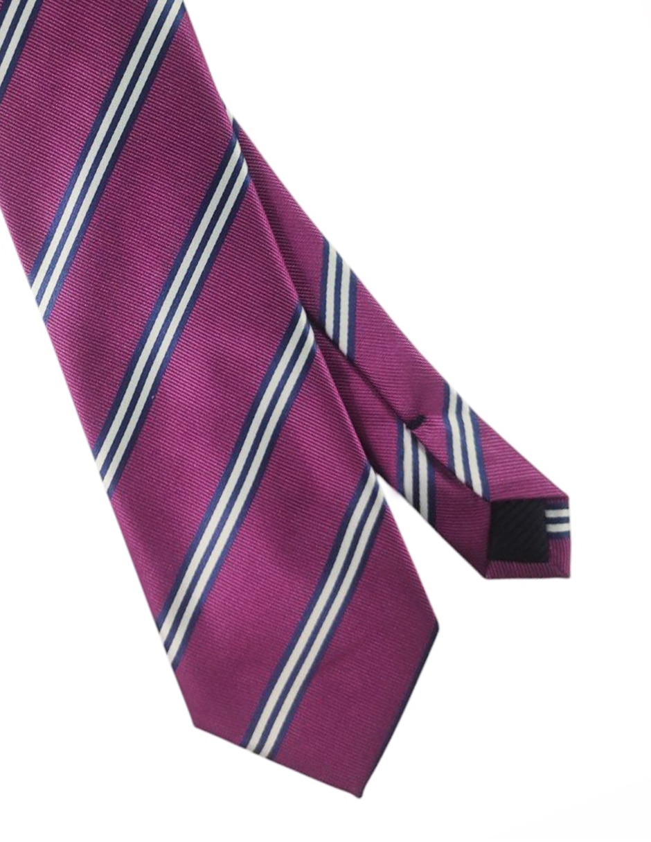 Corbata regular estampado a rayas para hombre 3