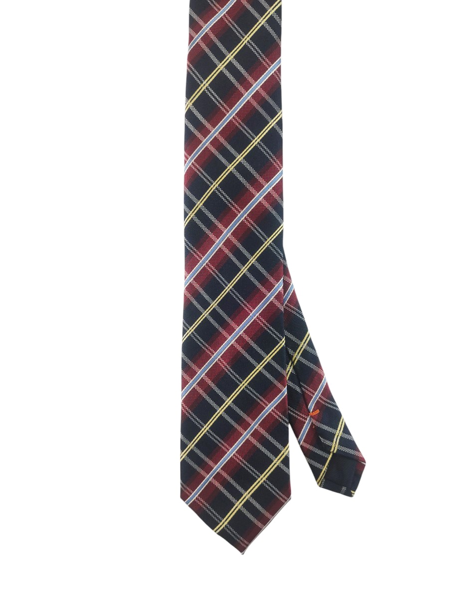 Corbata regular estampado a cuadros para hombre